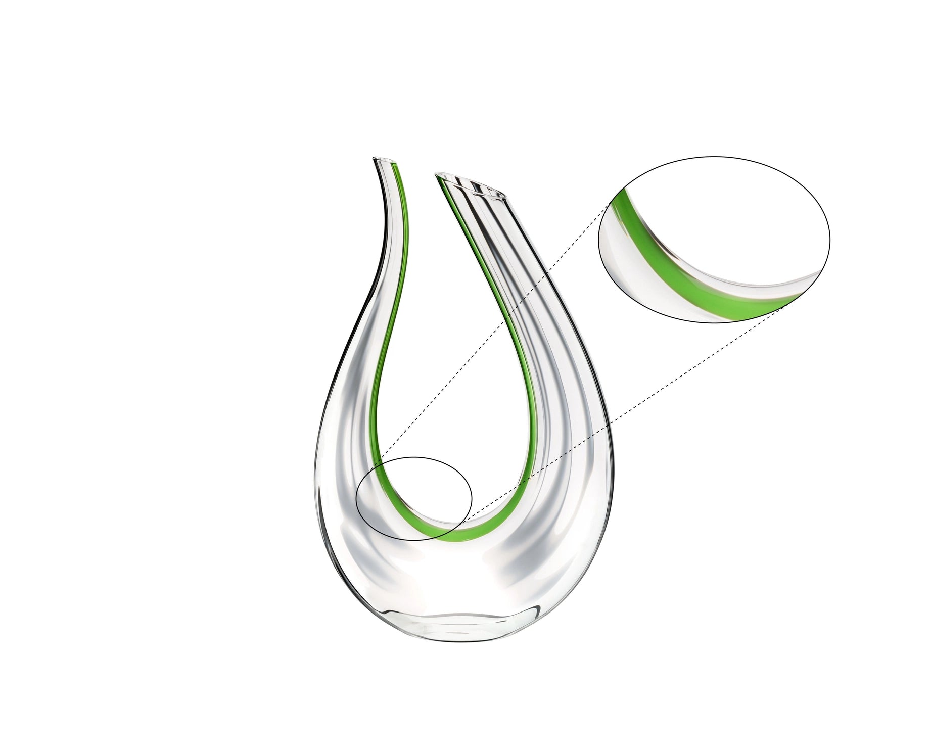 RIEDEL Amadeo Performance Décanteur Soufflé à la Bouche – Verre Soufflé Optiquement & Ligne Verte