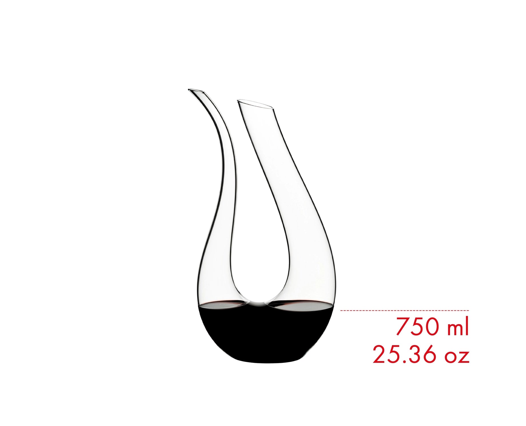 RIEDEL Amadeo Décanteur Soufflé à la Bouche – Édition Triple Bande Bleu, Blanc & Rouge