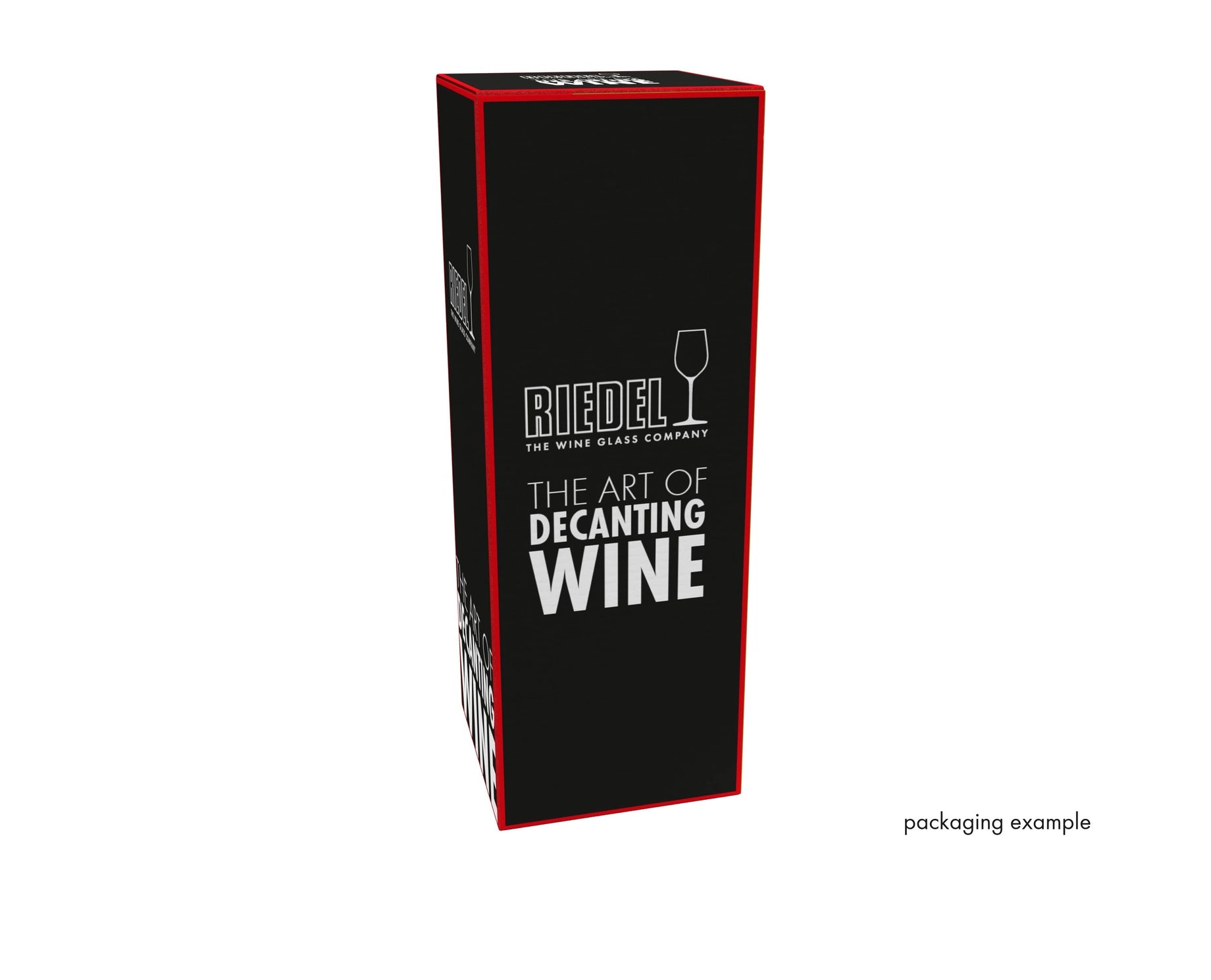 RIEDEL Smile Décanteur Soufflé à la Bouche – Édition Bande Noire & Rouge – Qualité Restaurant
