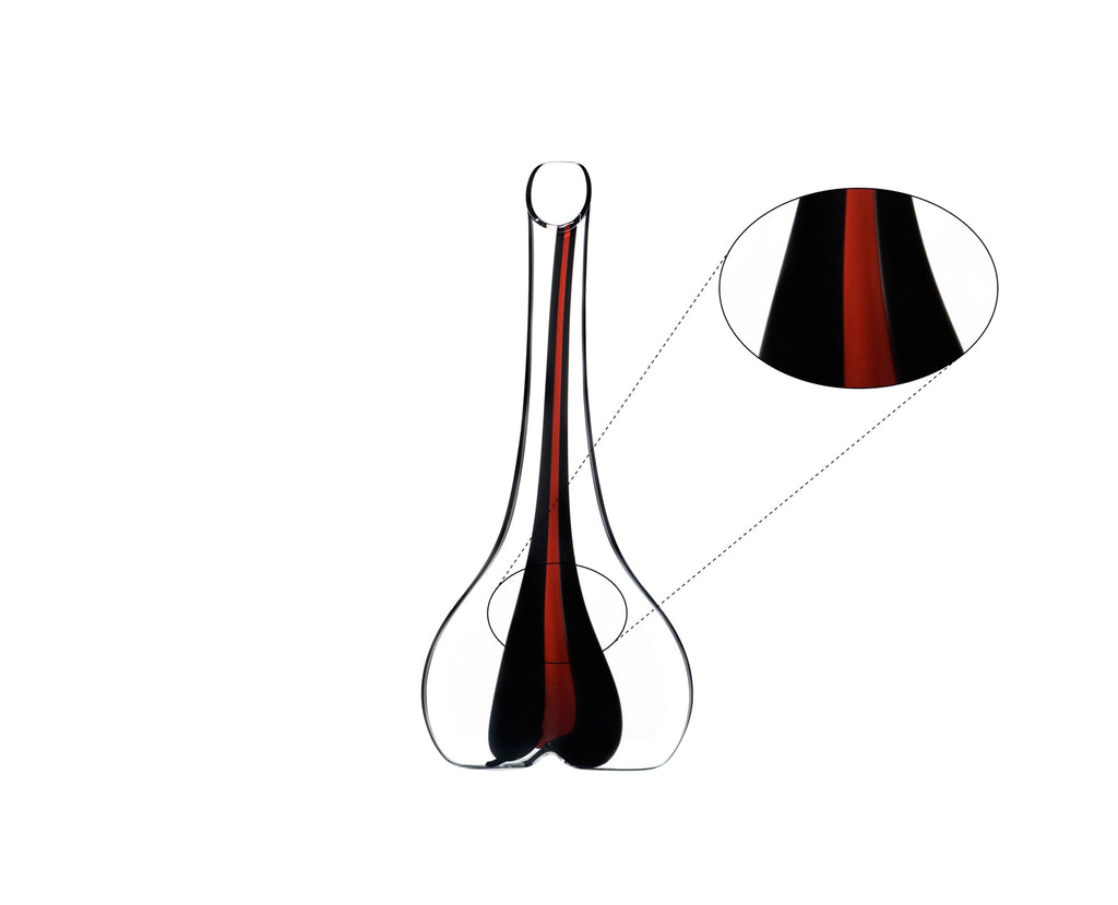 RIEDEL Smile Décanteur Soufflé à la Bouche – Édition Bande Noire & Rouge – Qualité Restaurant