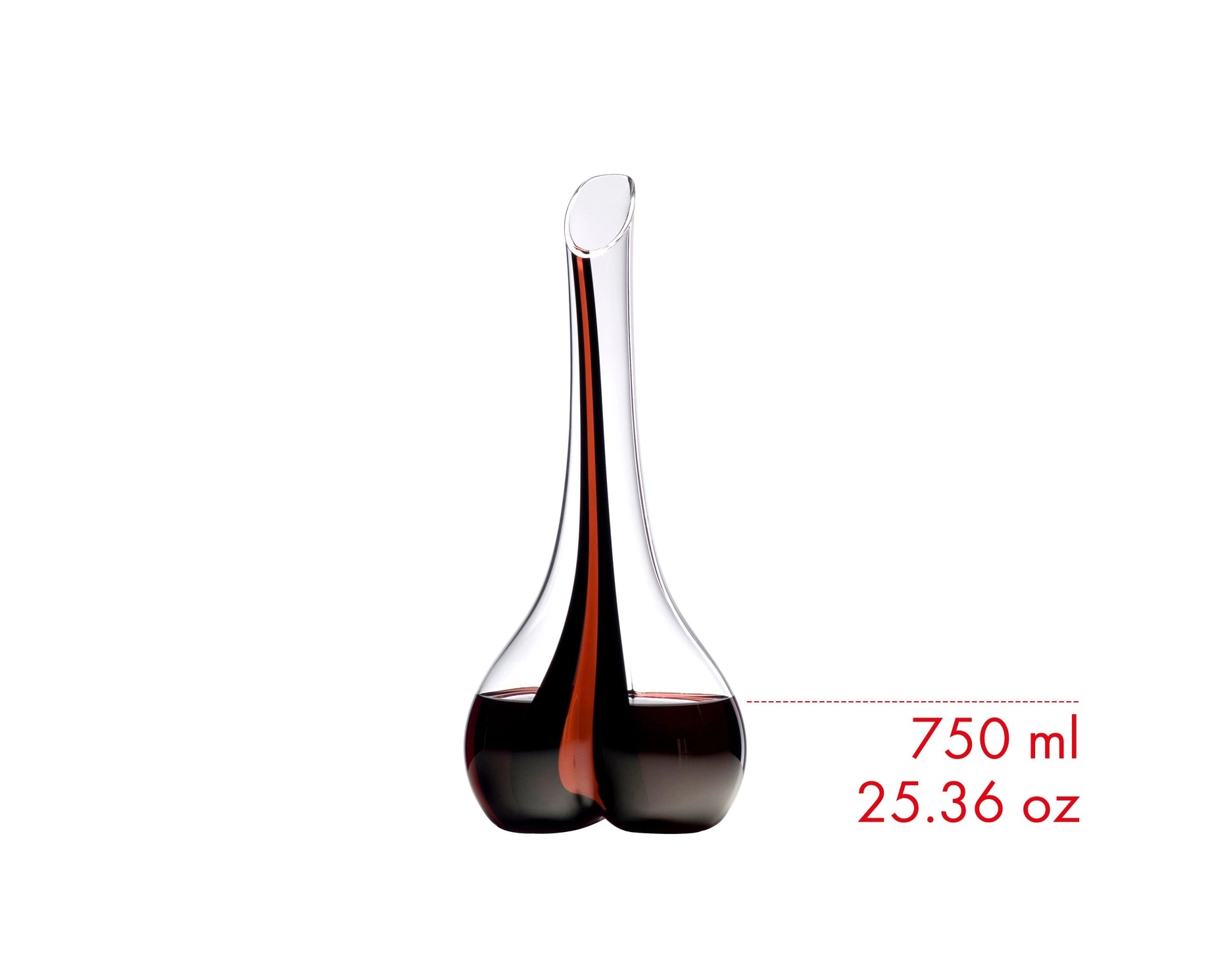RIEDEL Smile Décanteur Soufflé à la Bouche – Édition Bande Noire & Rouge – Qualité Restaurant