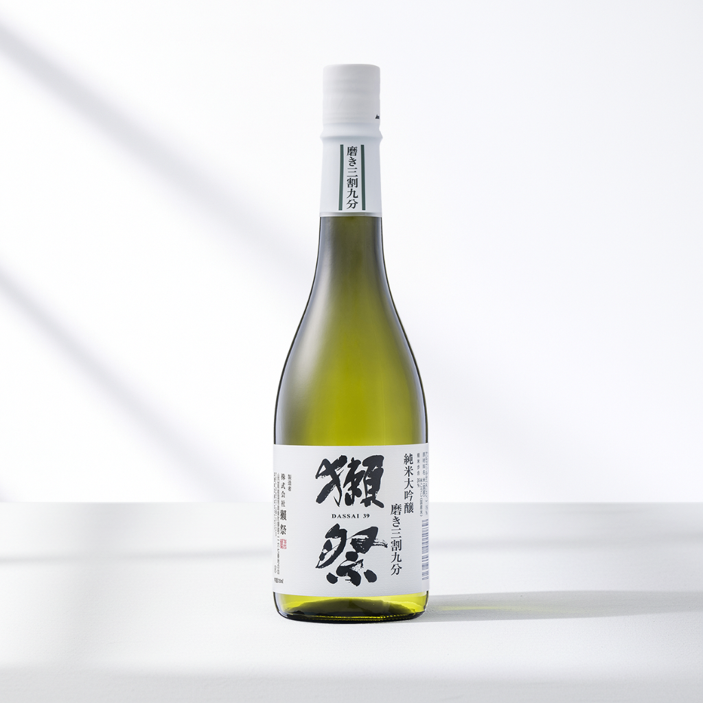 Bouteille saké japonais DASSAI 39 Junmai Daiginjo polissage 39% riz Yamada Nishiki gourmand fruité juteux 15% 720ml