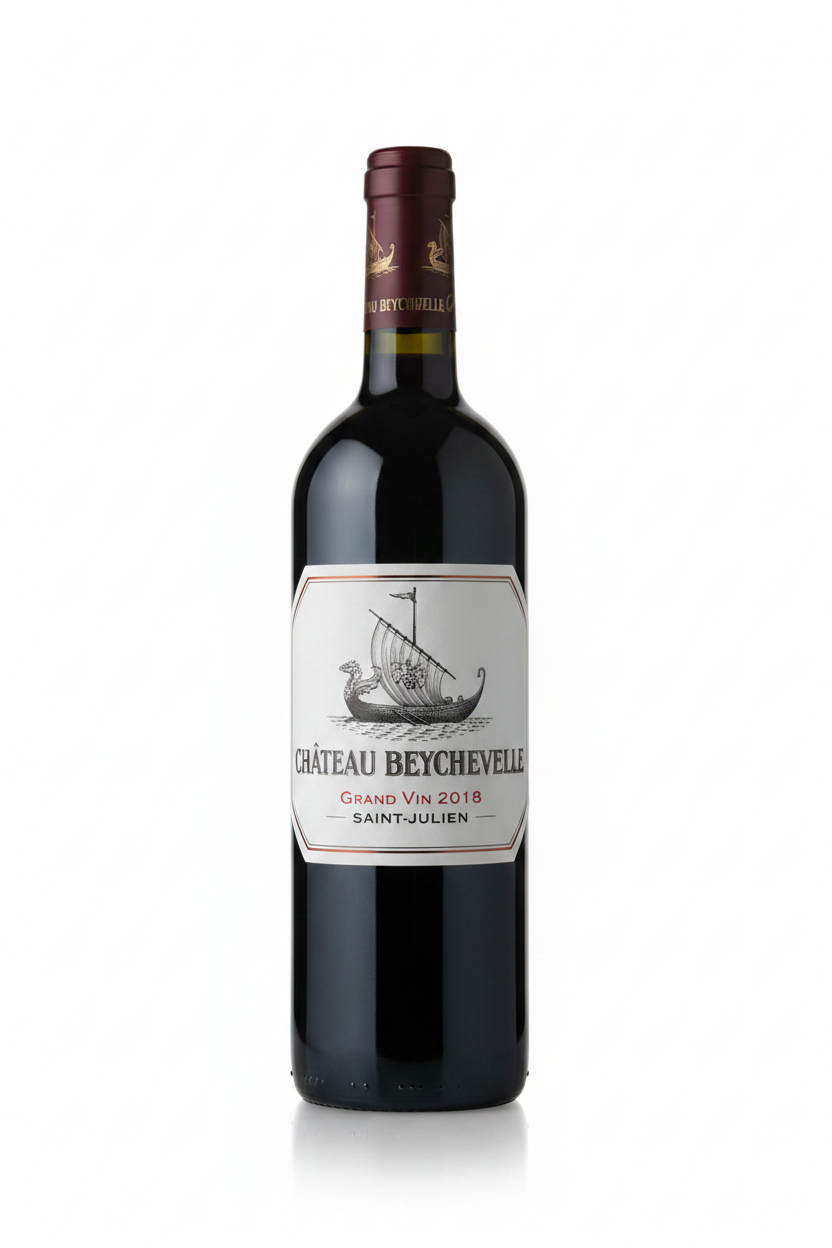 Château Beychevelle Grand Vin 2018 – fond blanc
