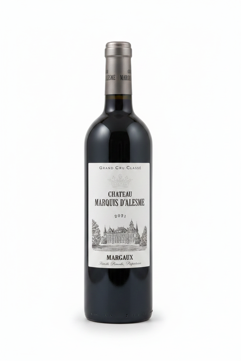 Château Marquis d'Alesme 2021 – fond blanc