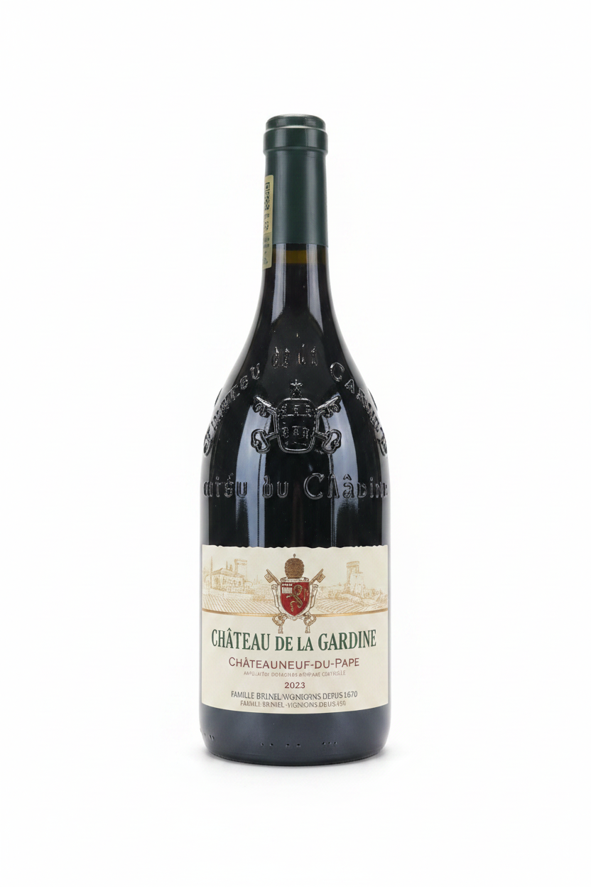Château de la Gardine Châteauneuf-du-Pape Rouge 2023 Magnum 1,5L fond blanc