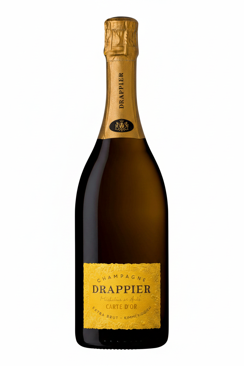 Drappier Carte d’Or Extra Brut Kimmeridgien – visuel généré fond blanc