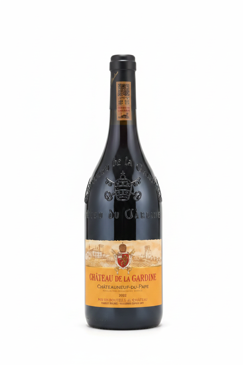 Château de la Gardine Châteauneuf-du-Pape Rouge 2022 Magnum 1,5L fond blanc