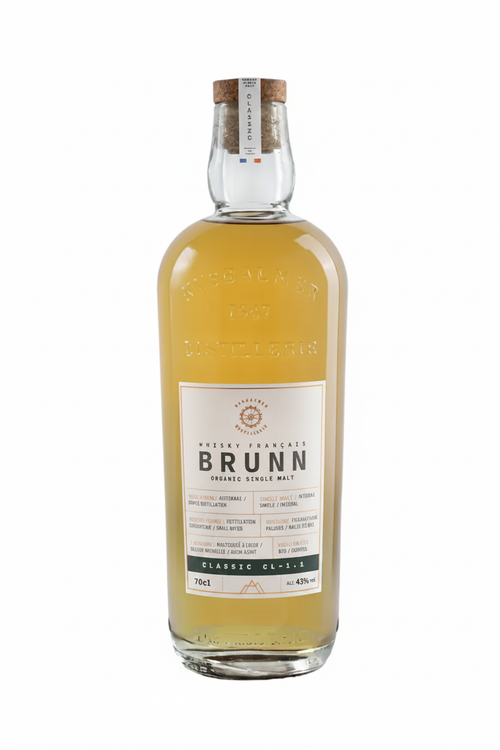 Brunn Classic CL-1.1 Organic Single Malt Whisky Français – visuel généré fond blanc