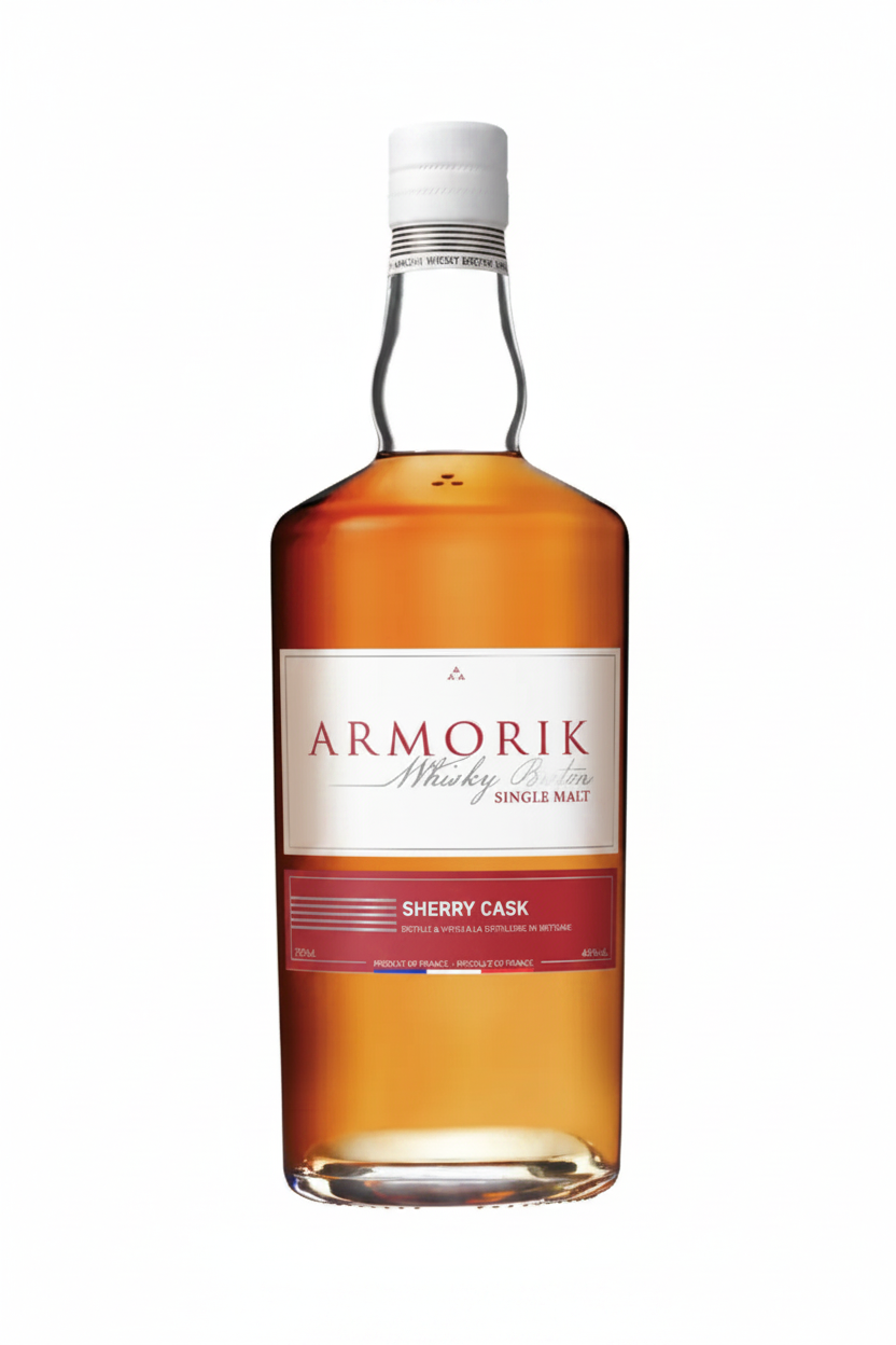 Armorik Sherry Cask Whisky Breton Single Malt – visuel généré fond blanc