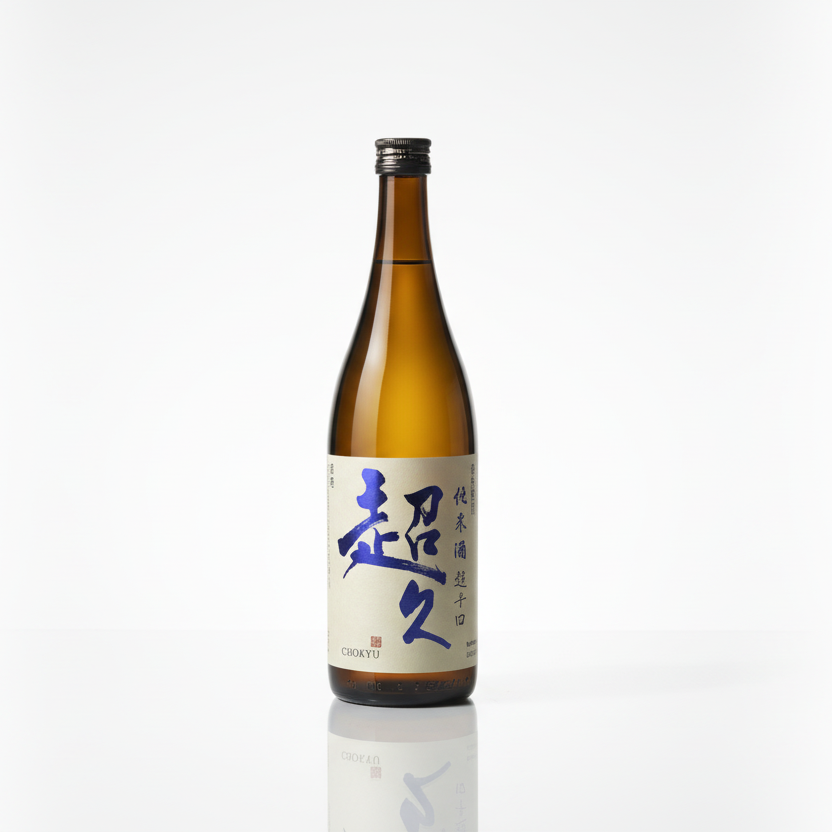 Bouteille saké japonais ultra sec Tatsuriki Junmai karakuchi +18 échelle maximum umami riz 720ml