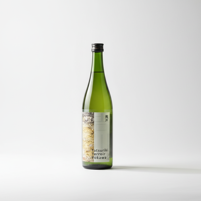 Bouteille saké japonais Tatsuriki Terroir Yokawa Junmai premium riz Yamada Nishiki district spécial A 720ml