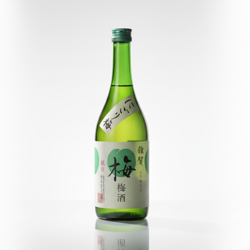 Bouteille vin de prune trouble japonais Saika Nigori Umeshu à base de saké pulpe prune ume texture crémeuse 720ml